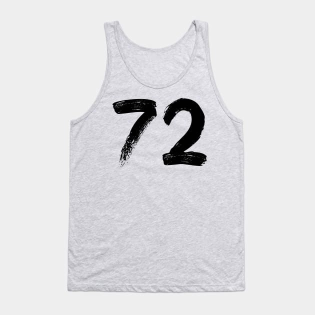 Number 72 Tank Top by Erena Samohai